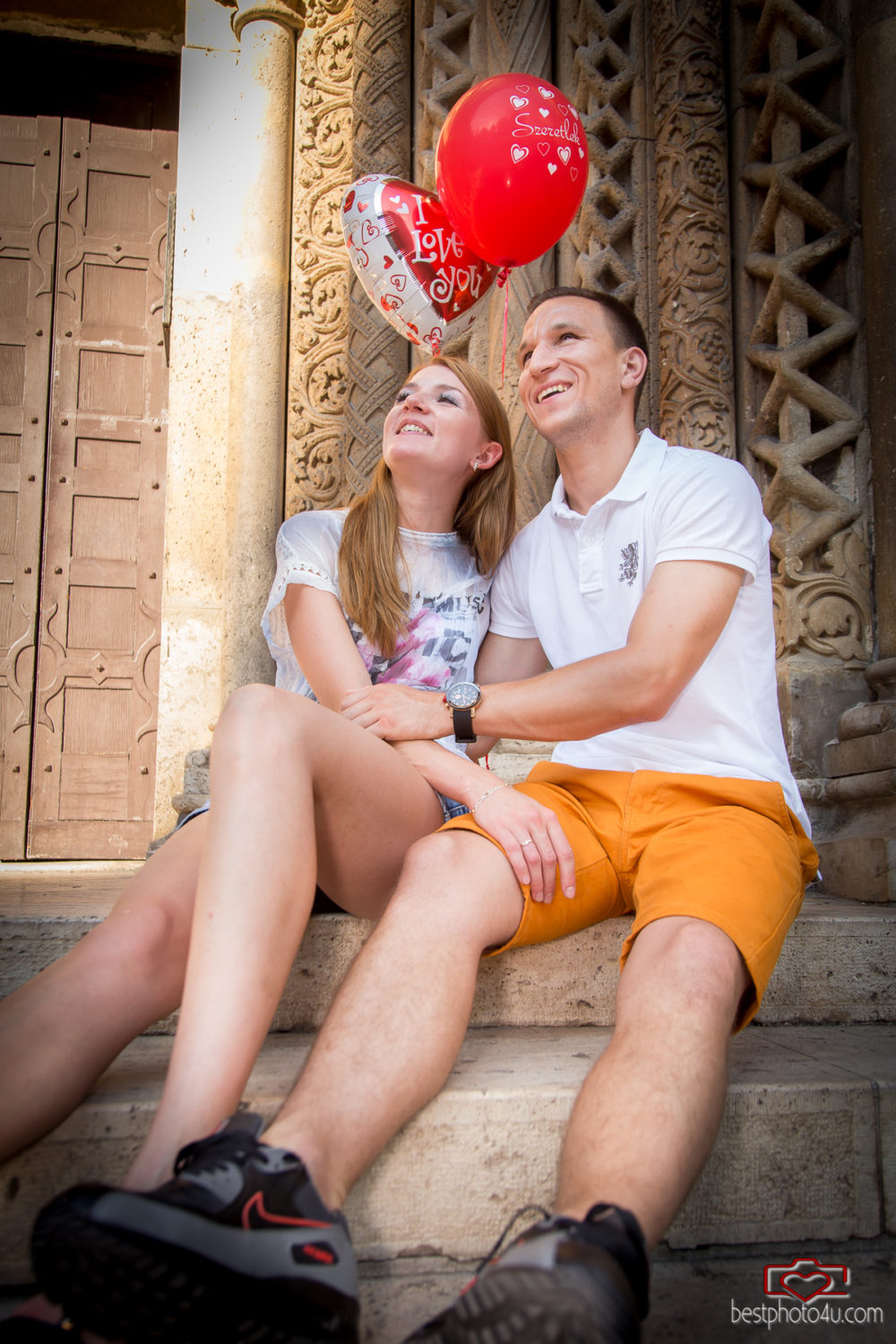 Viki és Dani jegyes fotózás a Városligetben