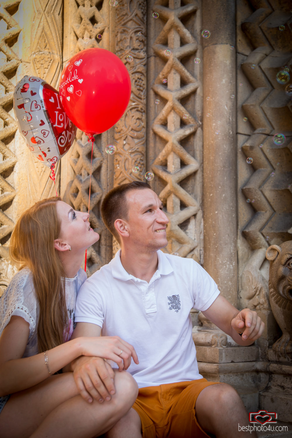 Viki és Dani jegyes fotózás a Városligetben