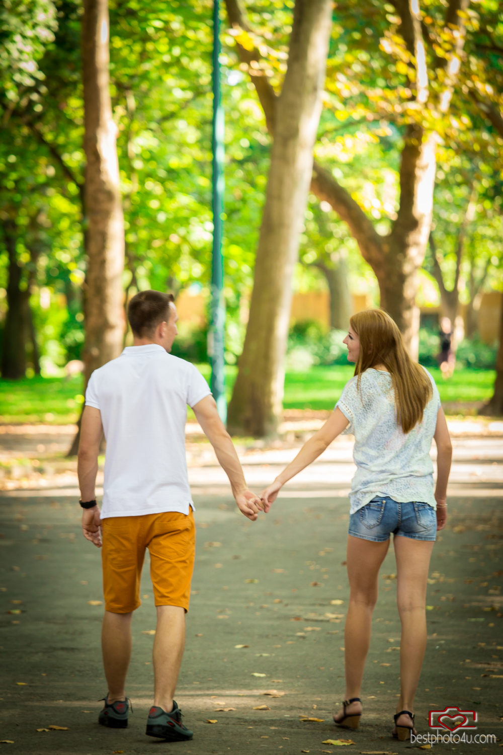 Viki és Dani jegyes fotózás a Városligetben