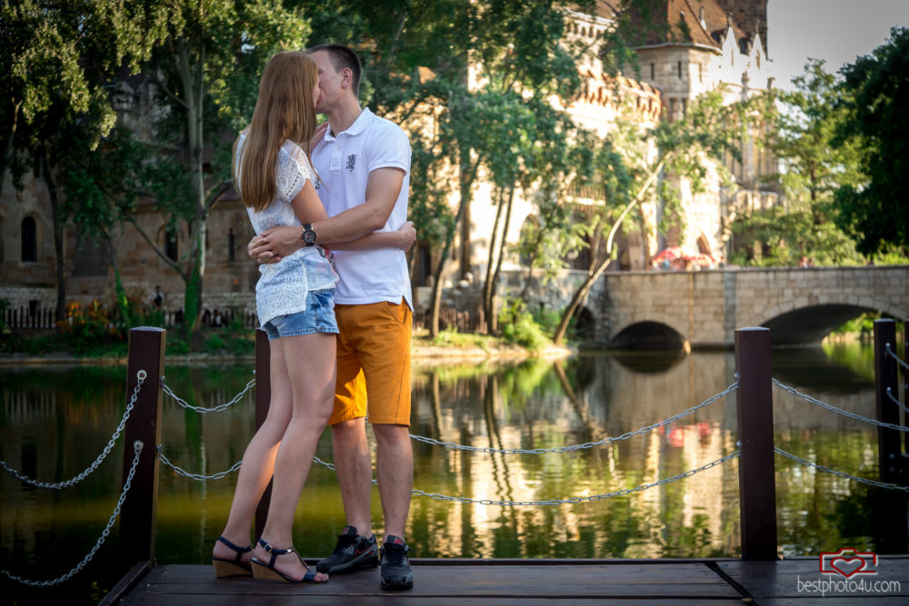 Viki és Dani jegyes fotózás a Városligetben