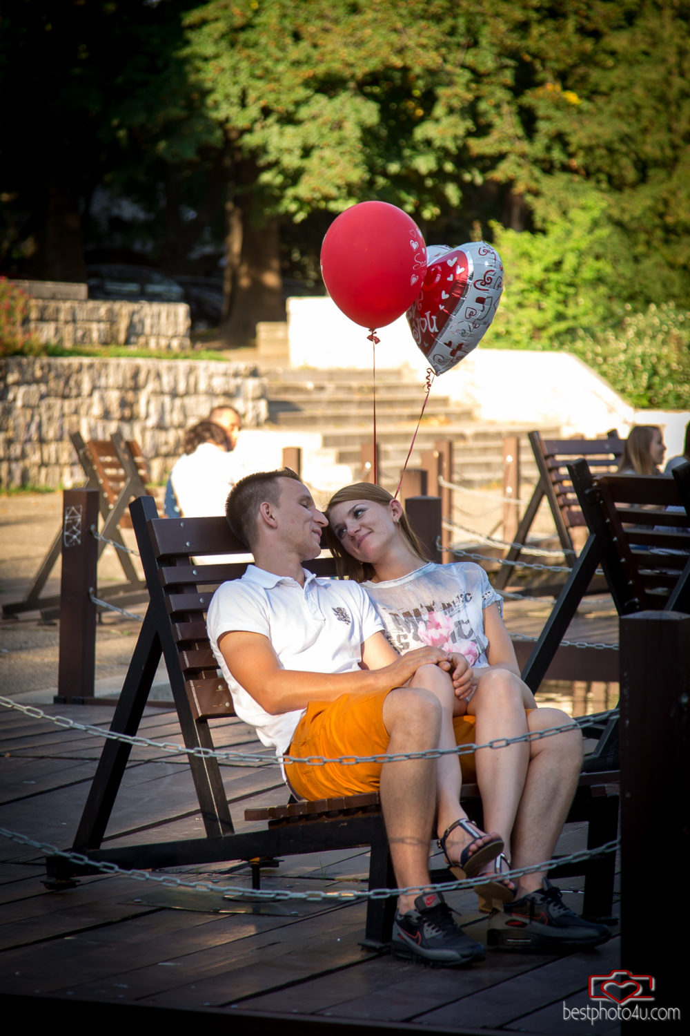 Viki és Dani jegyes fotózás a Városligetben
