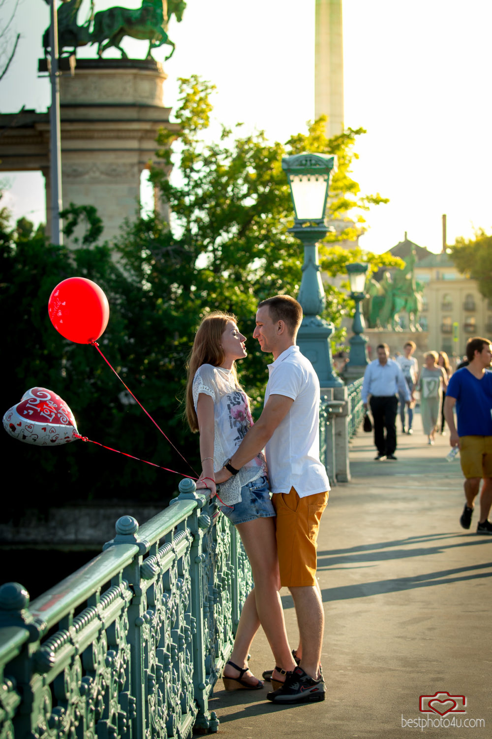 Viki és Dani jegyes fotózás a Városligetben