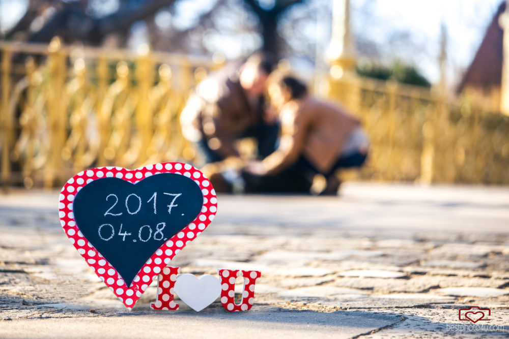 Gabi és Máté jegyes fotózás Városliget