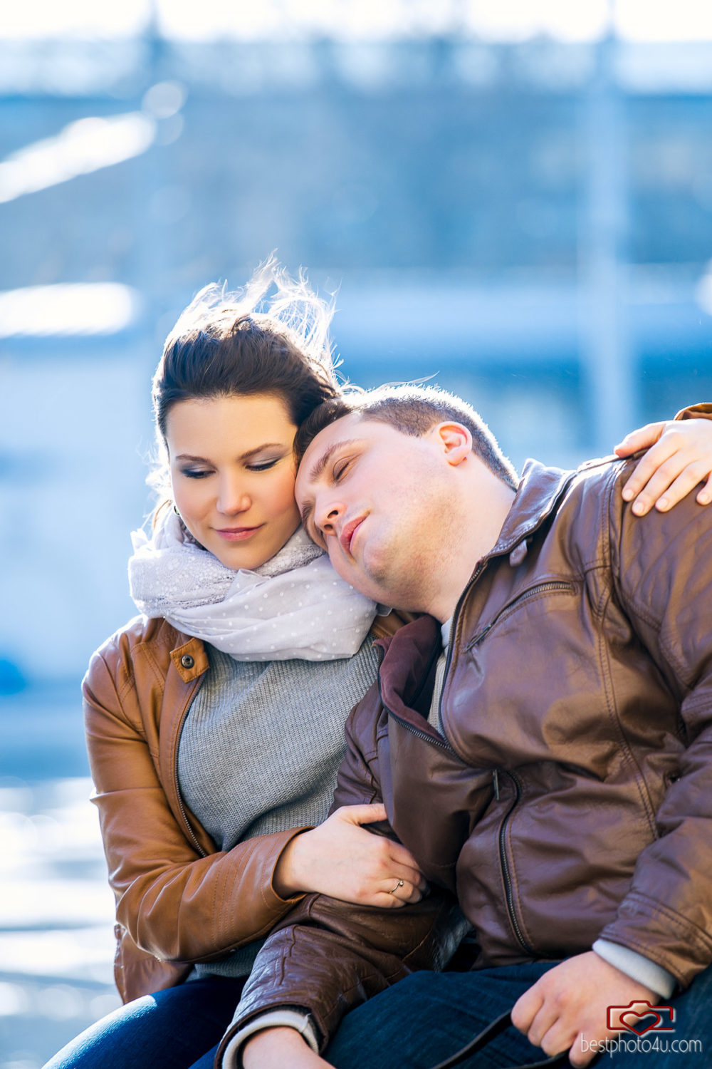 Gabi és Máté jegyes fotózás Városliget