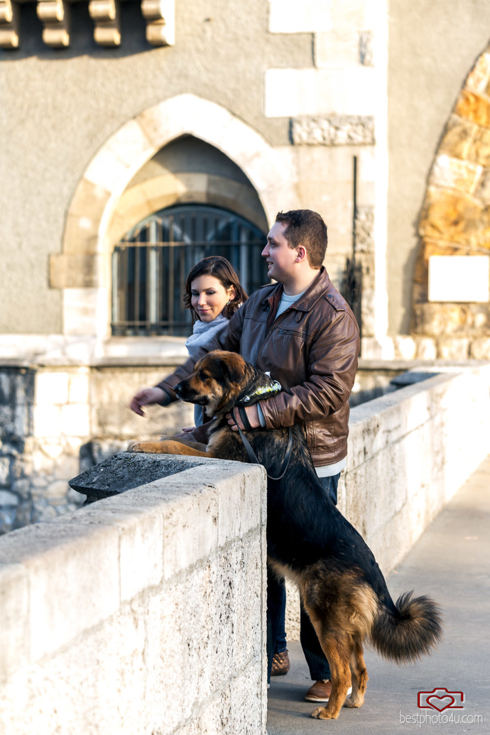 Gabi és Máté jegyes fotózás Városliget