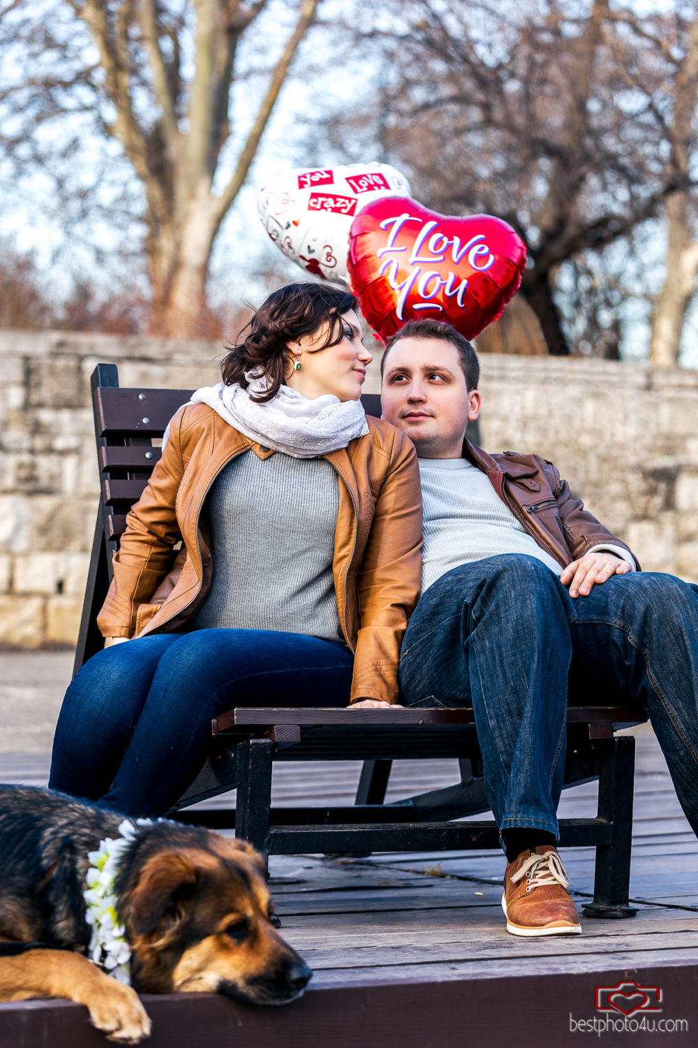 Gabi és Máté jegyes fotózás Városliget