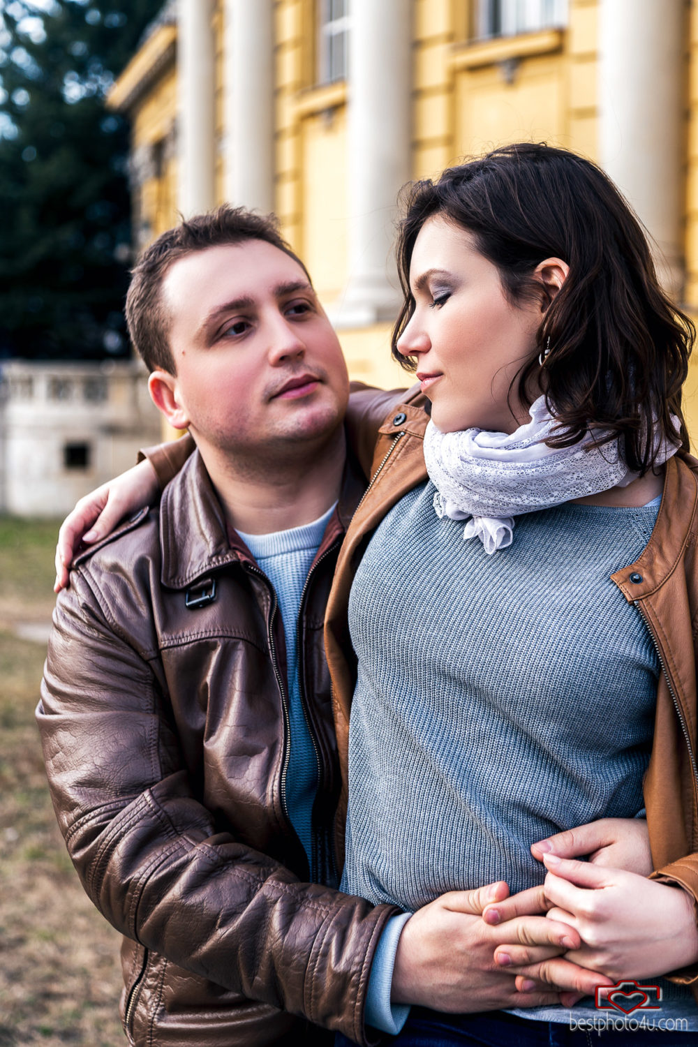 Gabi és Máté jegyes fotózás Városliget