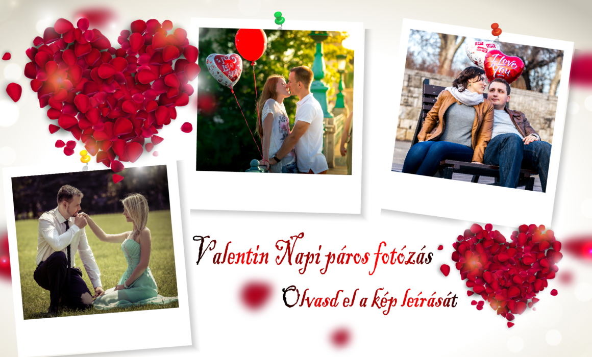 Valentin napi páros fotózás